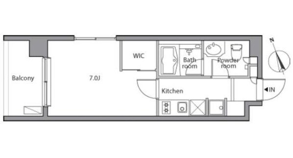 レジディア祐天寺の物件間取画像